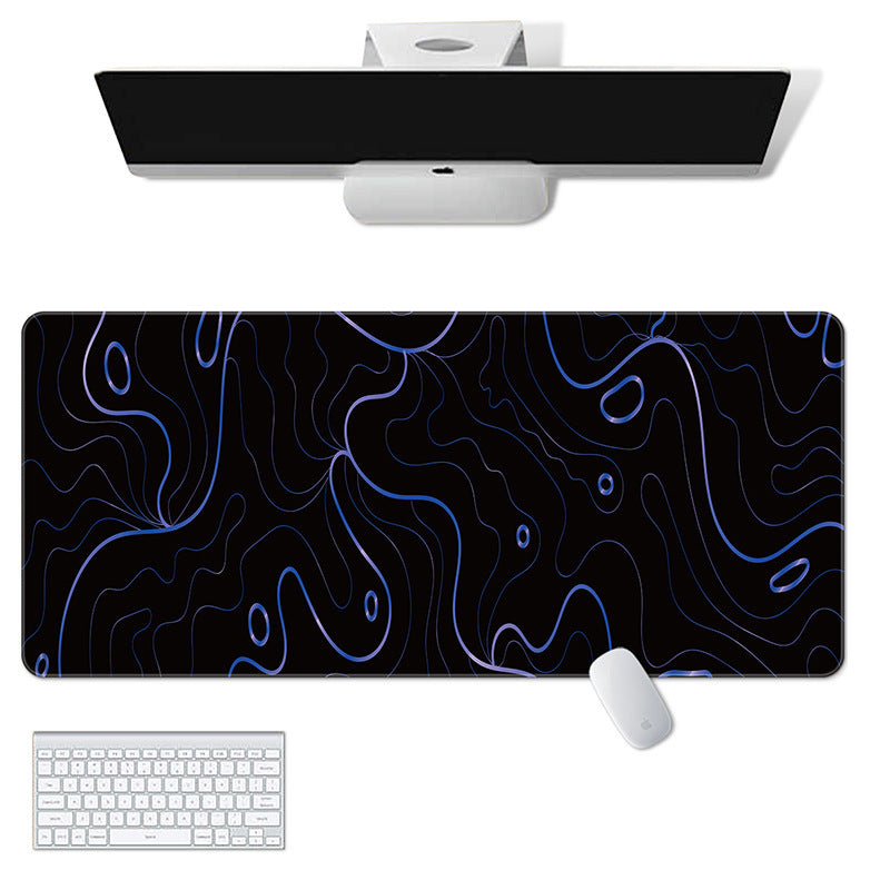 Luminous Blue Contours